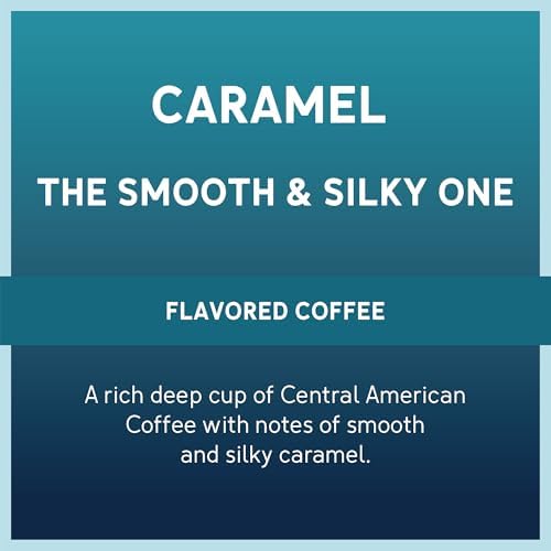 Caribou Coffee grounds in a drip machine basket, consistent extraction benefit