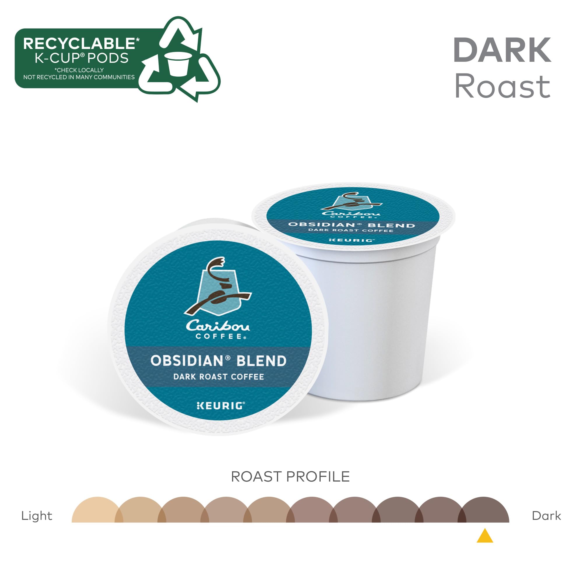 Caribou Obsidian brewed cup topshot revealing fruity notes and smooth finish