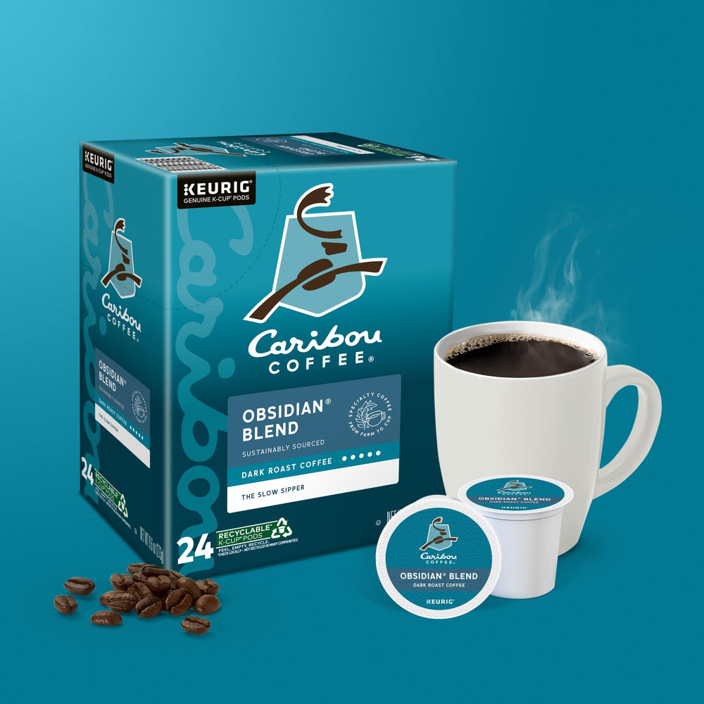 Caribou Obsidian dark berries and chocolate visual evoking fruit-forward and bittersweet finish
