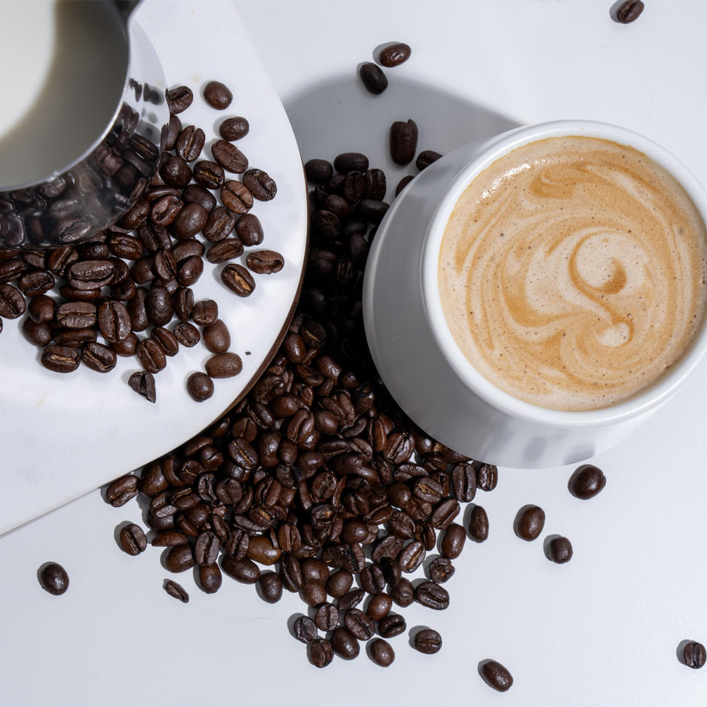 Caribou Coffee roasting room in Minneapolis showing small batch craft and care