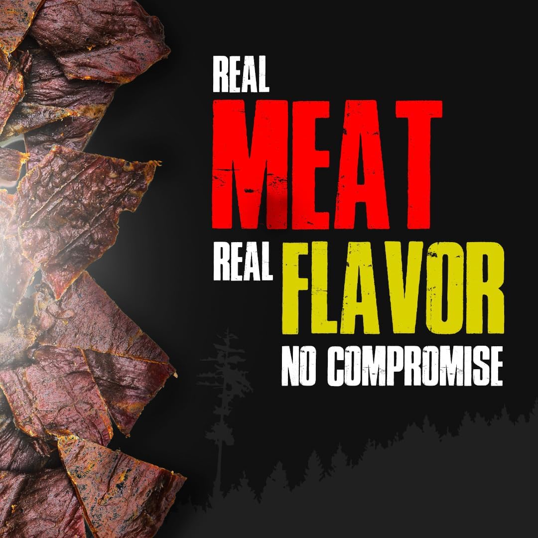 Carnivore Electrolytes jerky in hiking pack showing on-the-trail convenient protein