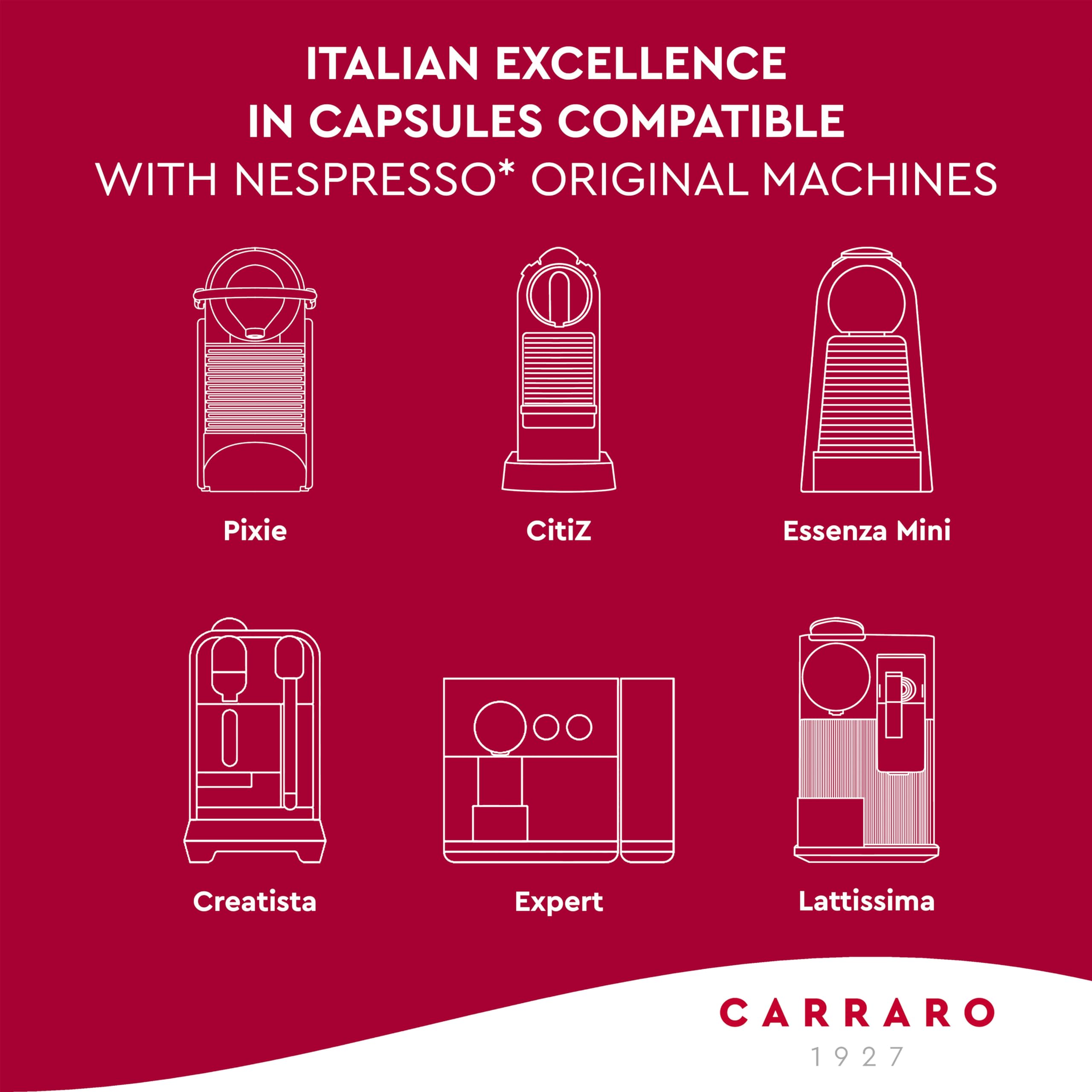Carraro pod held in hand for scale showing compact convenience and portioning