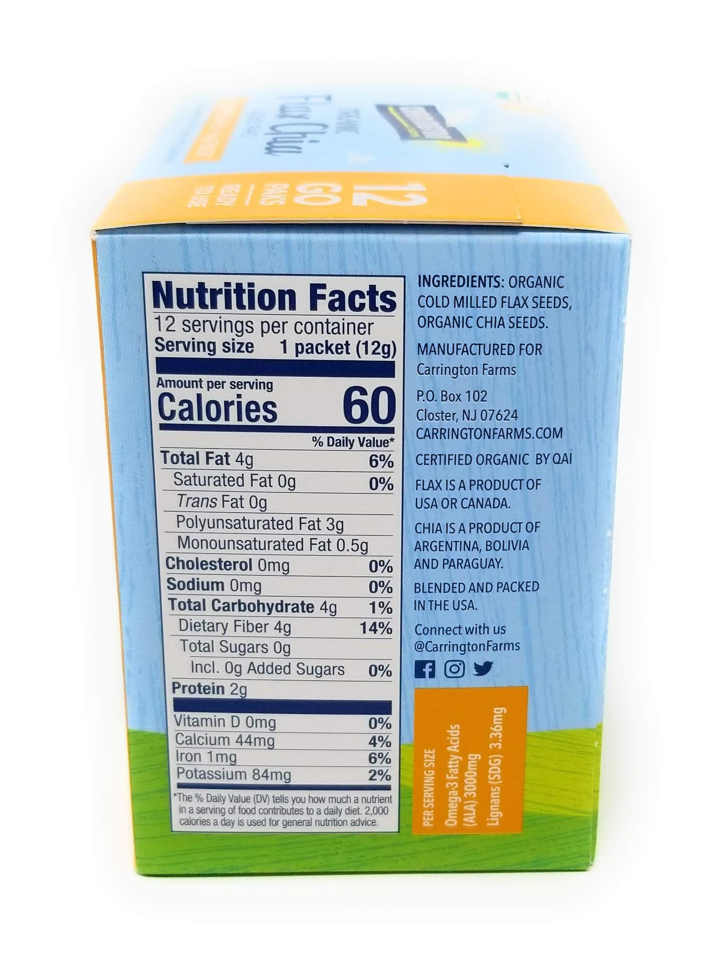 Carrington Farms mixed into a smoothie demonstrating quick nutrition boost and texture