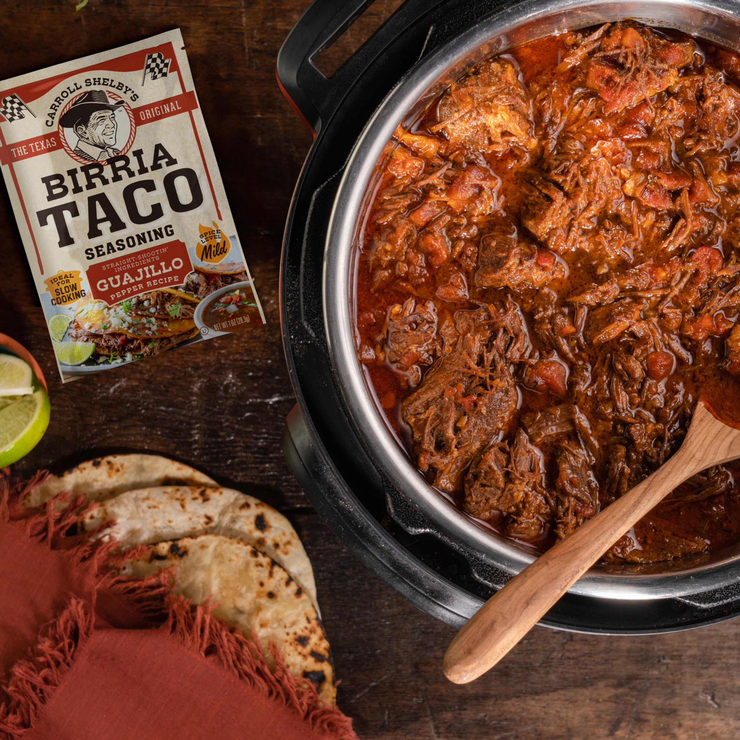 Carroll Shelby's birria tacos being assembled showing vibrant toppings and ease