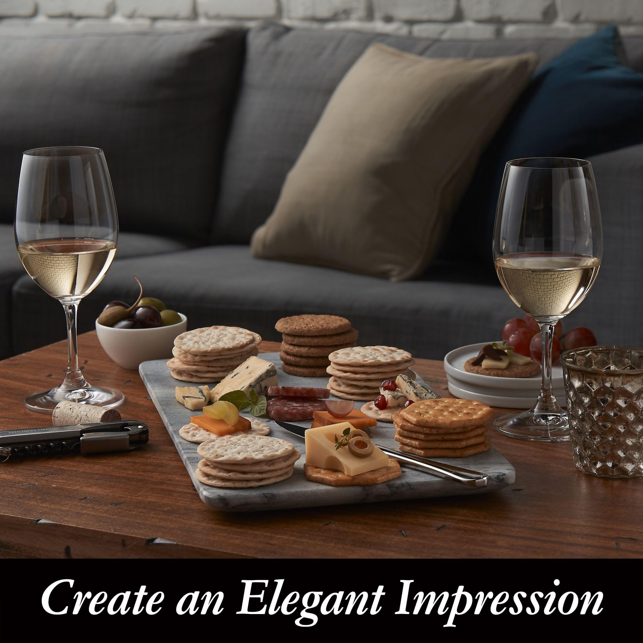Carr's crackers on catered buffet tray illustrating hospitality-ready convenience