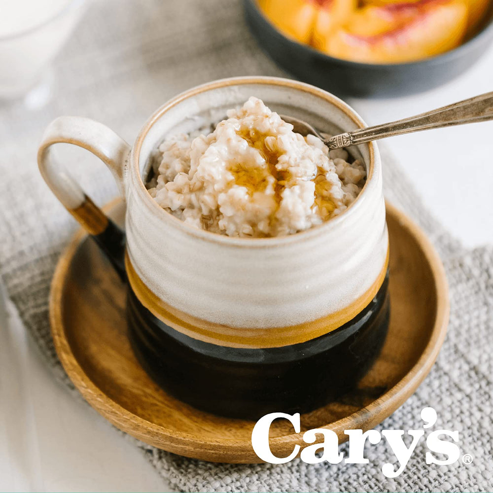 close-up of Cary's syrup texture highlighting glossy low-calorie consistency and smooth pour