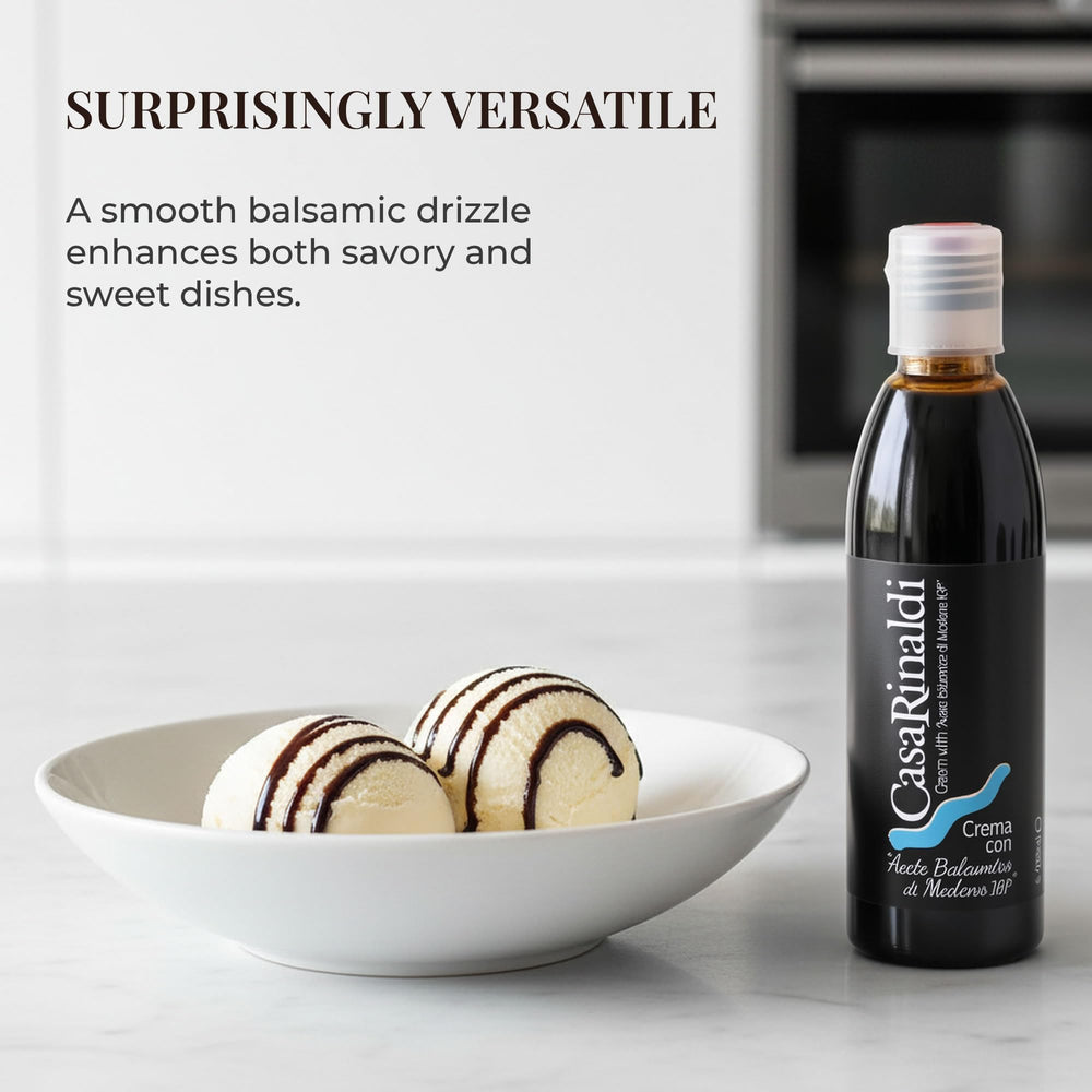 Casa Rinaldi bottle beside measuring spoon showing 250mL size clarity