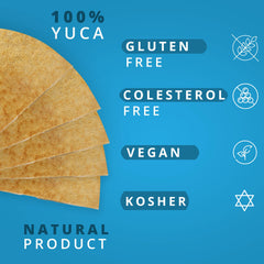 Casabe Gourmet cracker held in hand to show scale and convenient portion size