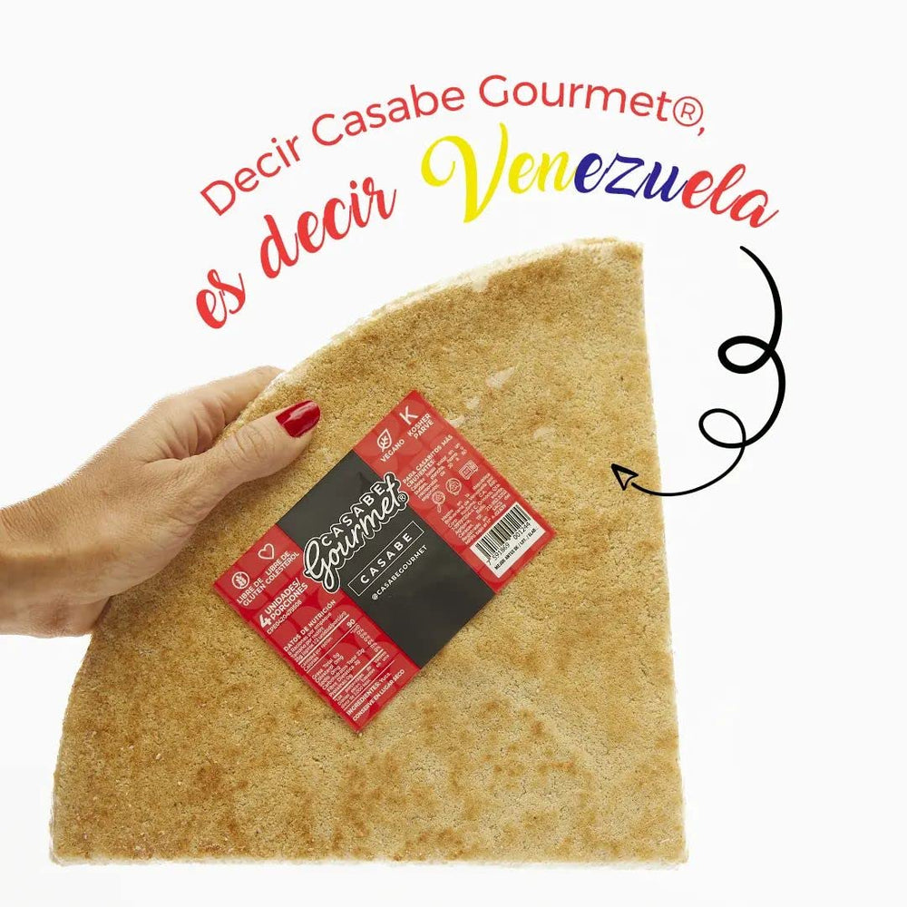 Casabe Gourmet stack size comparison illustrating scale and portioning benefit value