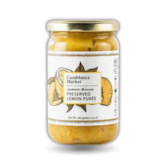 Casablanca Market jar front view showing pure preserved lemon paste and clean label benefit