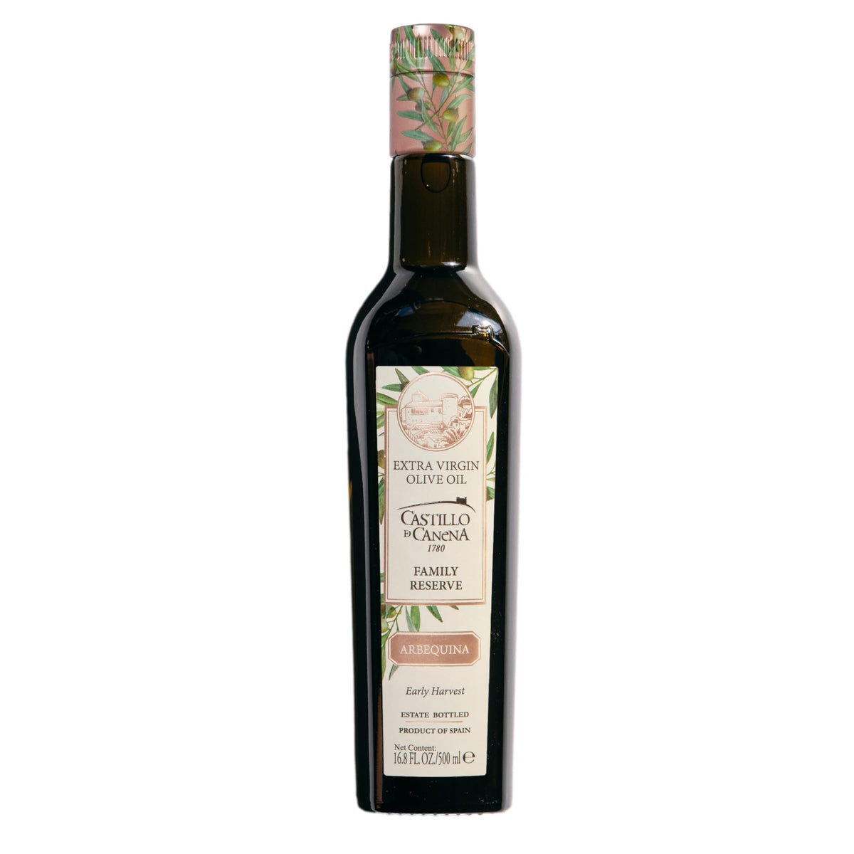 Castillo de Canena front bottle showing premium labeling and immediate visual credibility