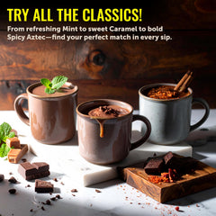 Castle Kitchen prepared mug in use offering creamy, dairy-free comfort
