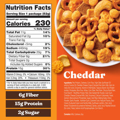 Close-up of Catalina Crunch texture highlighting crunchy cereal and cheese crisps benefit
