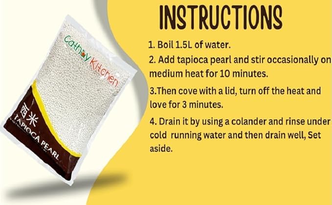 CATHAY KITCHEN pearls next to measuring spoon showing portion control benefit