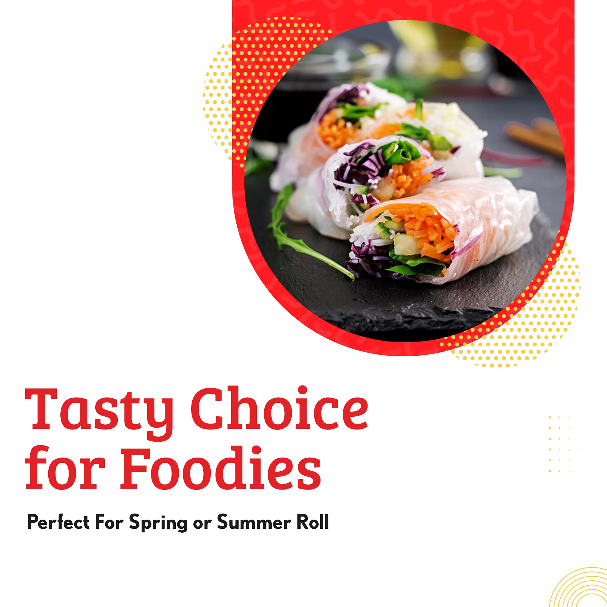 Cathay spring rolls served in a casual lunch setting showing grab-and-go benefit
