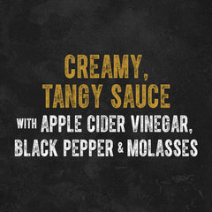 Cattlemen's sauce pouring closeup with smooth texture and cling benefit
