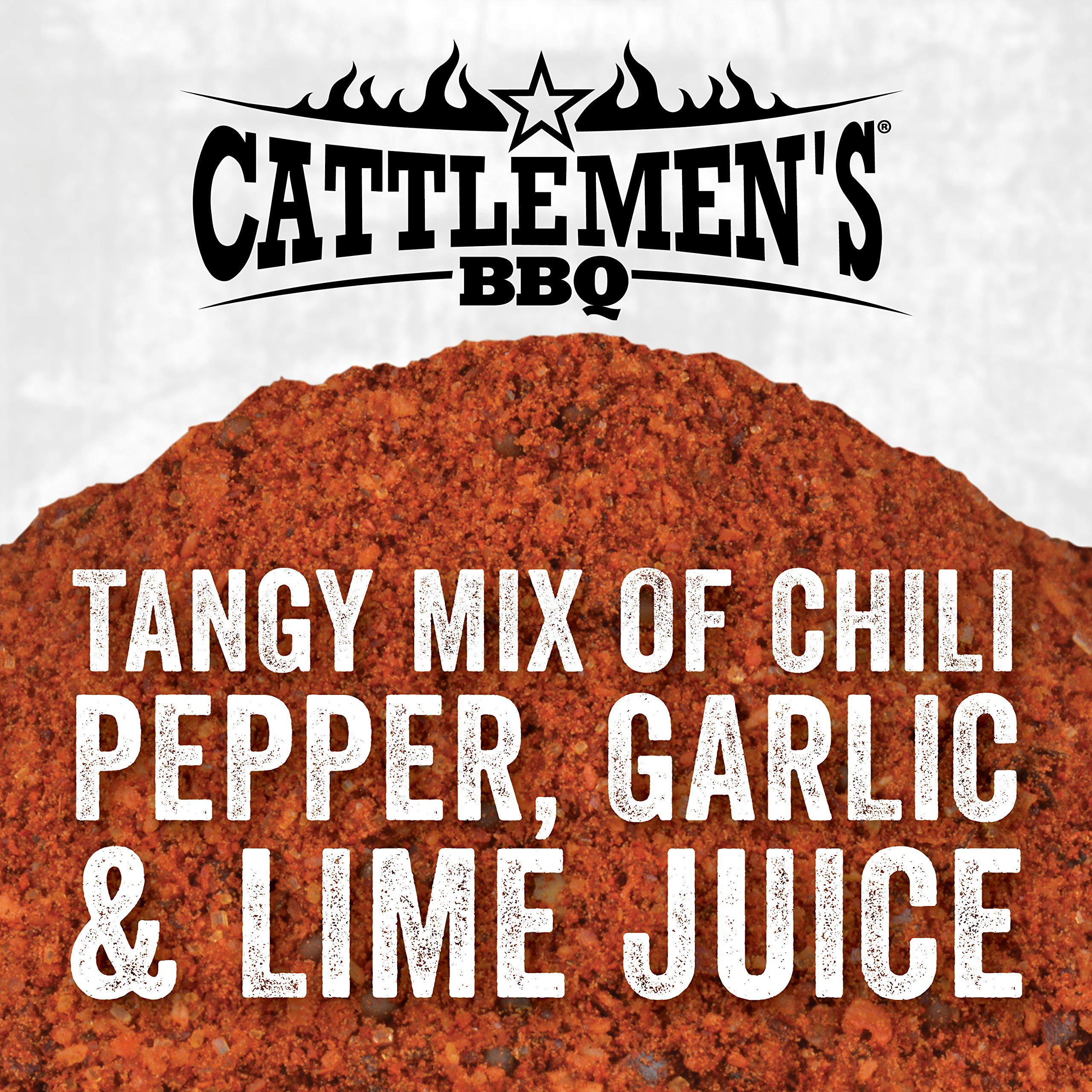 Cattlemen's chili lime rub close-up texture showing fine grind and even seasoning coverage