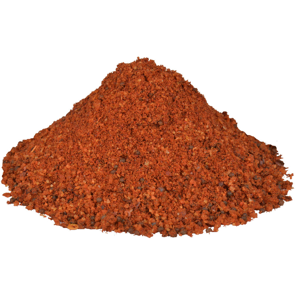 Cattlemen's chili lime rub beside a soda can for scale showing generous 22.75 oz supply