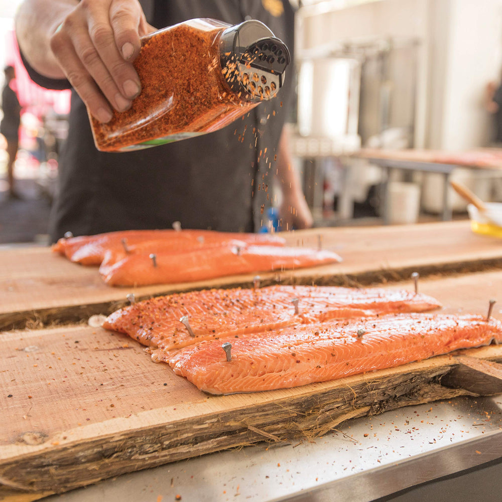 Cattlemen's chili lime rub on a spoon ready to season with quick, consistent portioning benefit