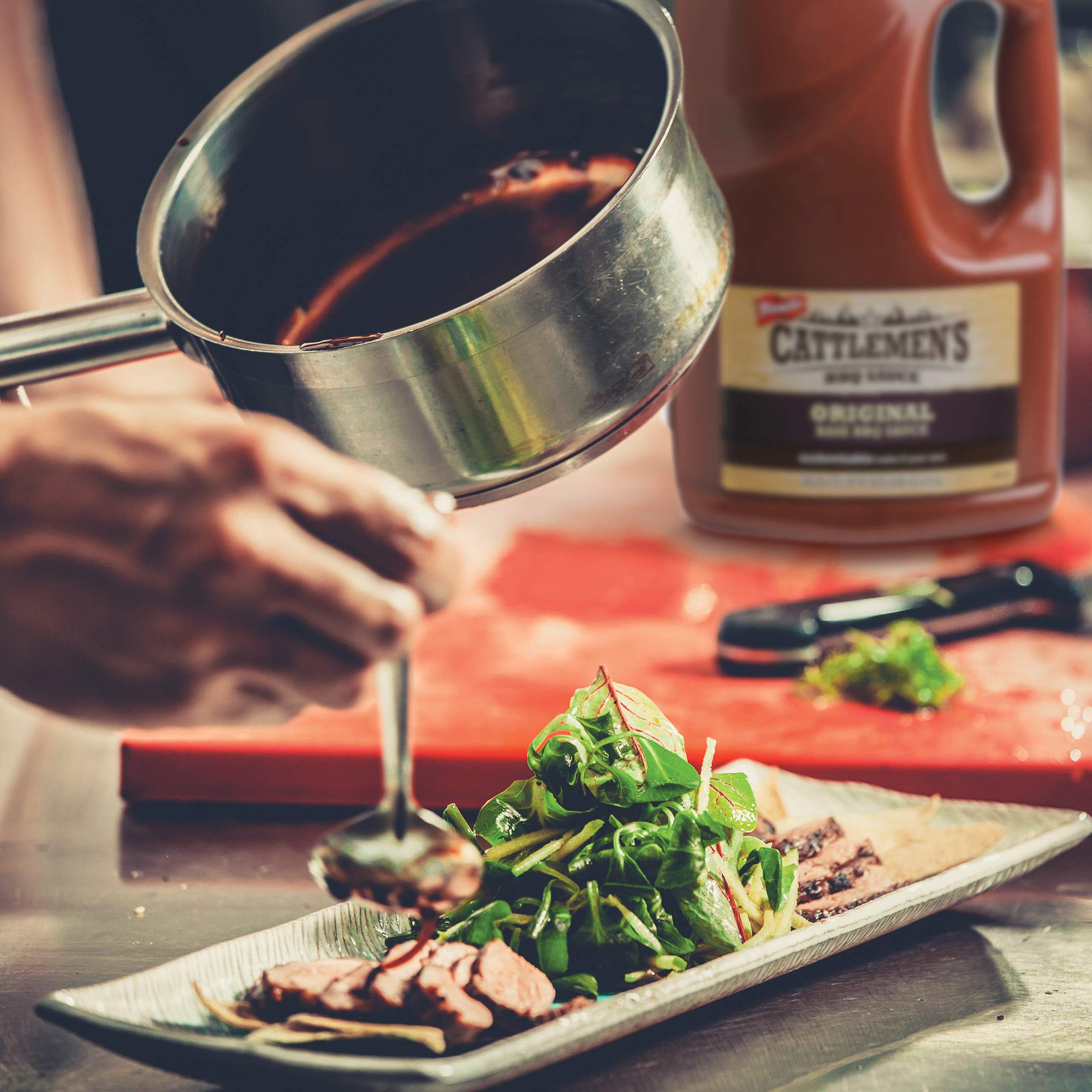 Cattlemen's ingredient label close-up showing allergen-free and clean ingredient benefits