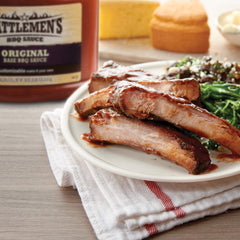 Cattlemen's sauce glazed on ribs demonstrating coverage and mouthwatering finish