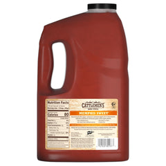 Cattlemen's pouring thick sauce close-up highlighting cling and rich texture benefit