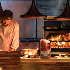Cattlemen's sauce pouring to show thick texture and excellent cling