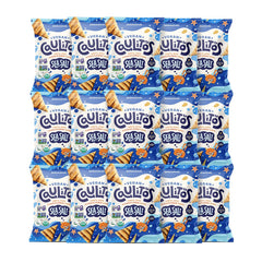Caulipuffs Caulitos front pack showing organic sea salt label and benefits