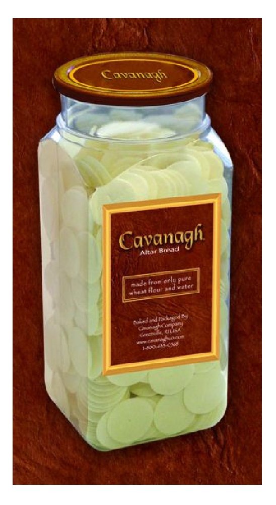 Cavanagh front packaging showing 750 wafers and clear container for easy storage