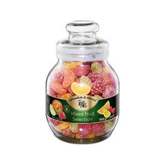 Cavendish & Harvey jar on countertop with serving dish, ideal for gifting and display