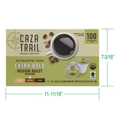 Caza Trail pods in hand to show pod size and easy portability benefits