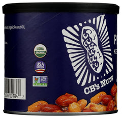 CB's Nuts label detail showing USDA Organic and Non-GMO certifications