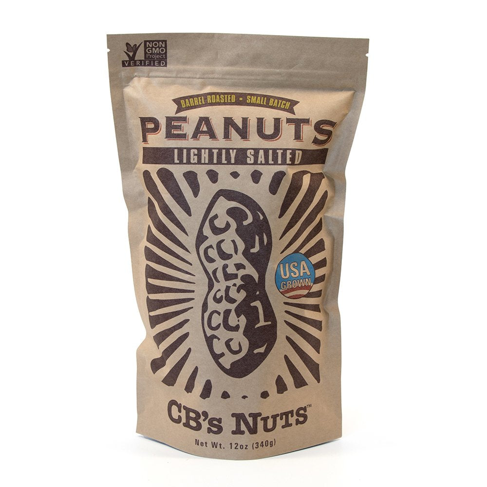 CB's Nuts front packaging 12 oz bag showing brand and product benefit