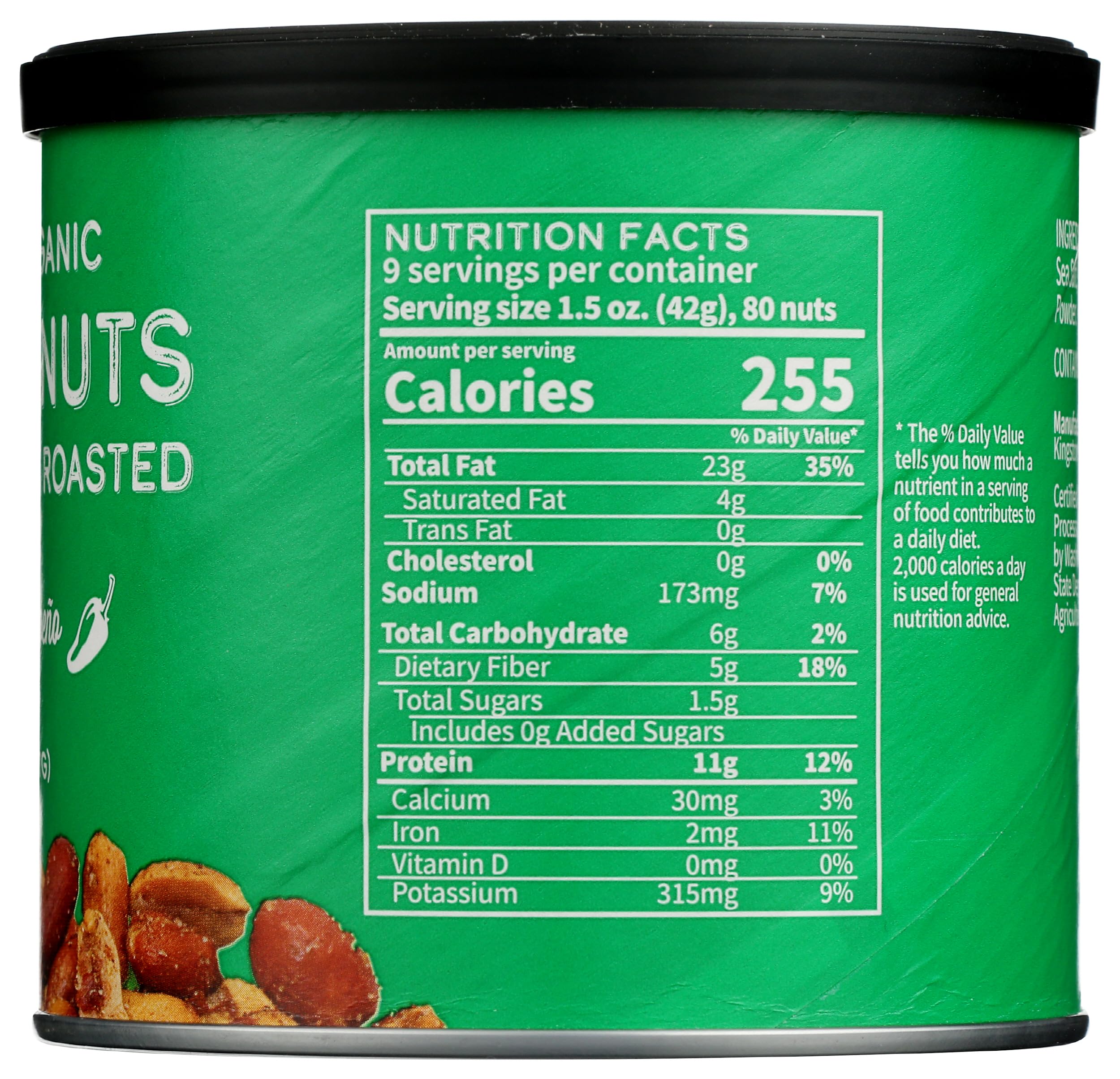 CB's Nuts label featuring USDA Organic and Non-GMO seals for trust