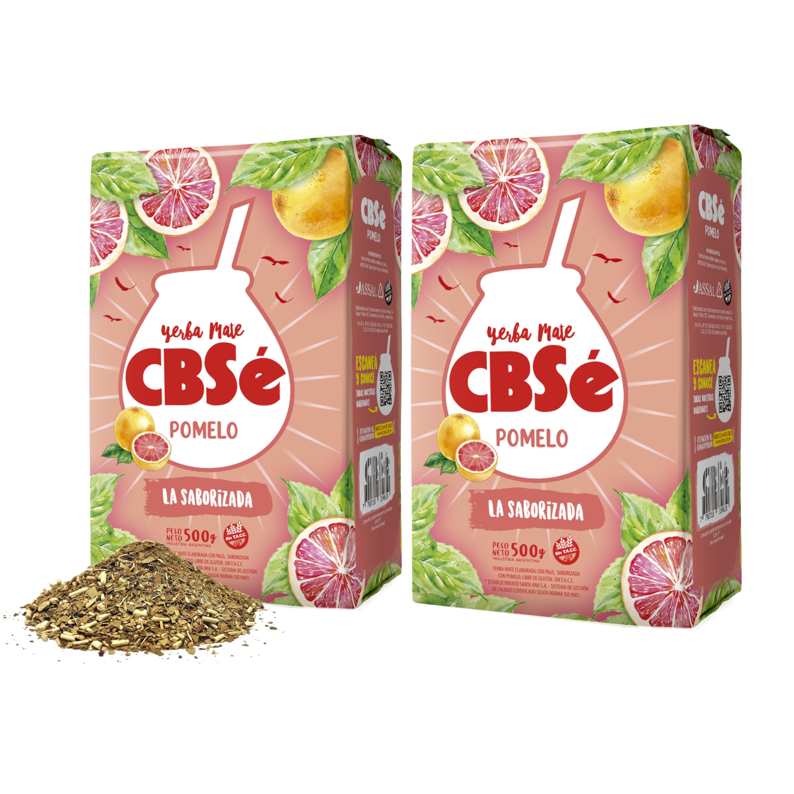 CBSe front pack showing two 500g bags and bright citrus branding for freshness
