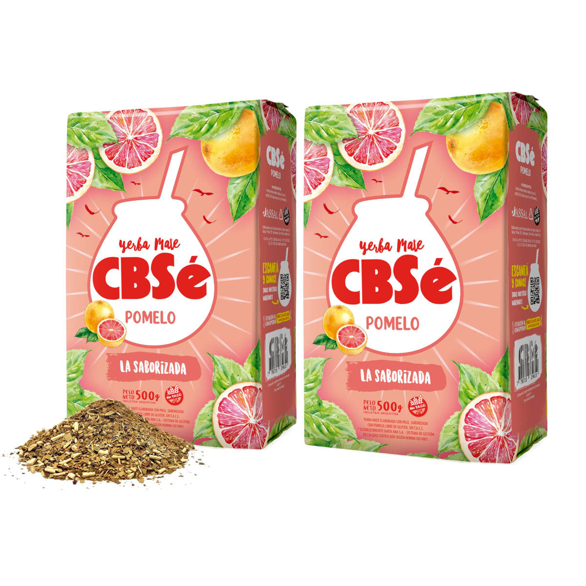 CBSe front pack showing two 500g bags and bright citrus branding for freshness