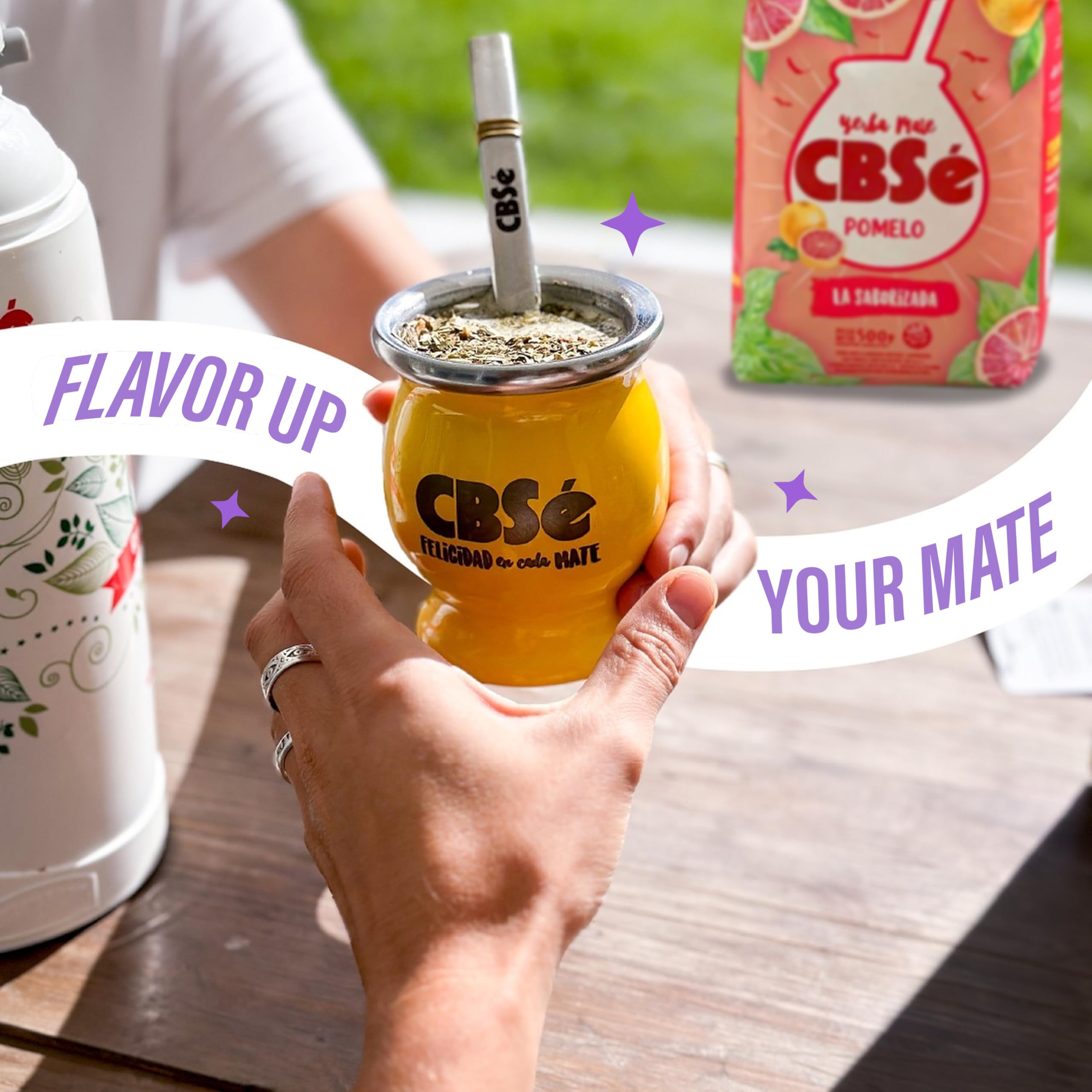 CBSe label close-up highlighting Argentine origin and natural grapefruit flavor for trust