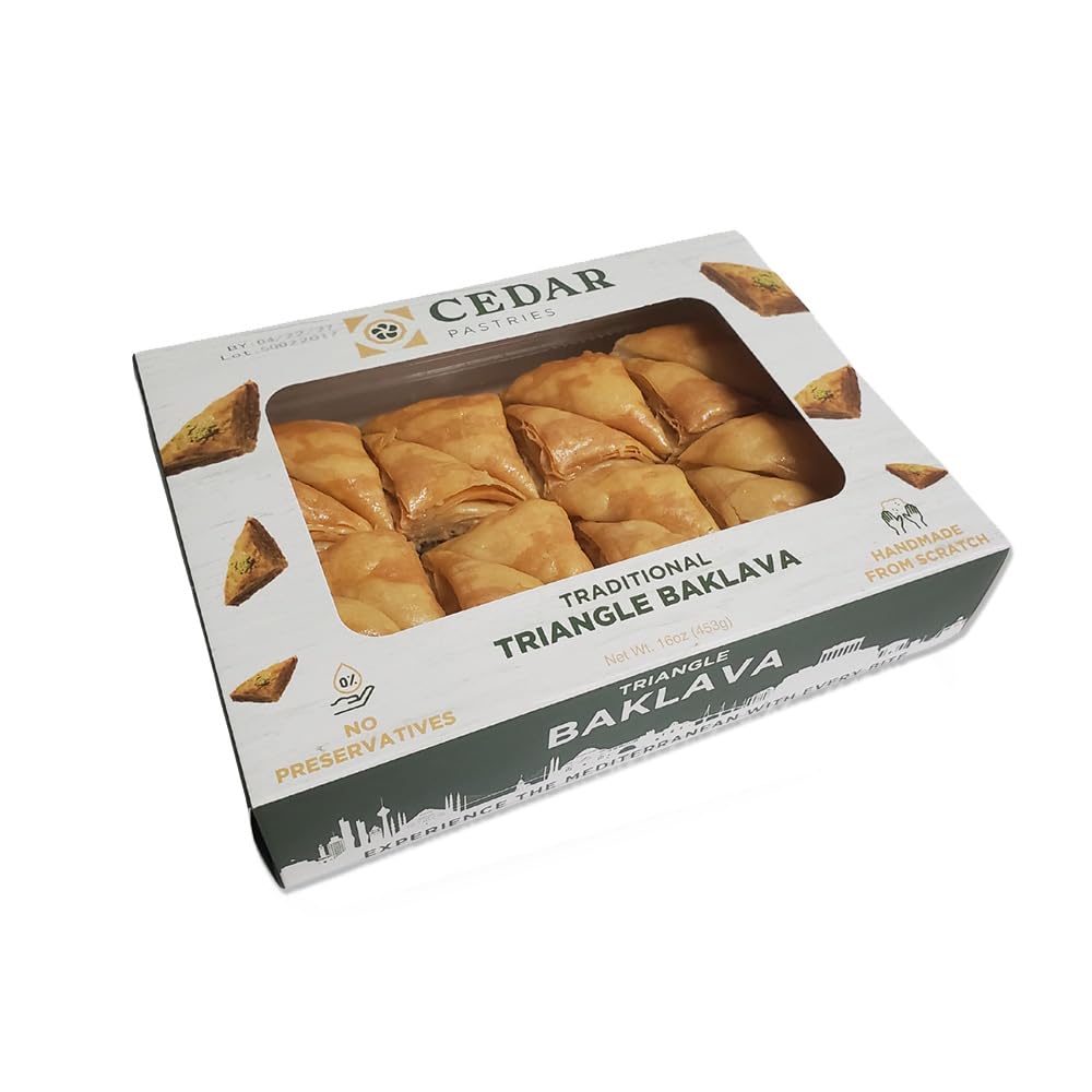 Cedar Pastries close-up of flaky phyllo layers highlighting crisp texture and buttery flavor