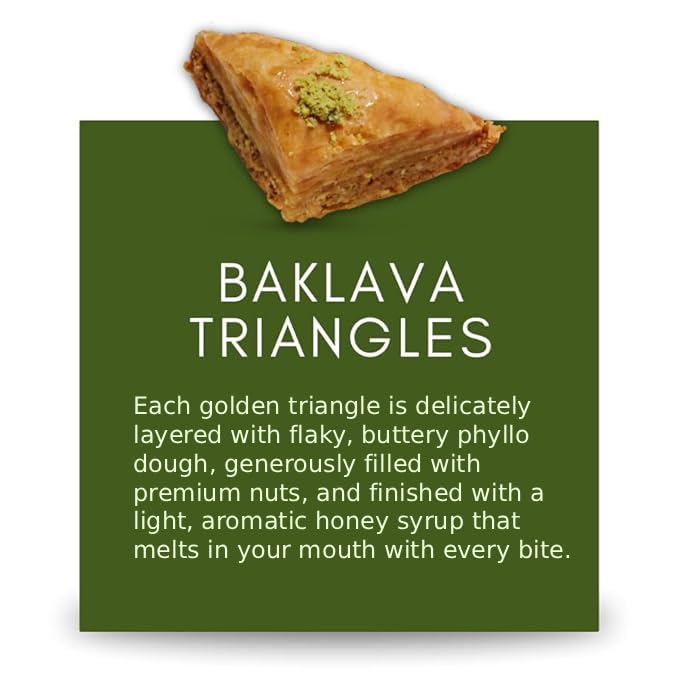 Cedar Pastries baklava next to coffee cup, perfect pairing for cafés and mornings