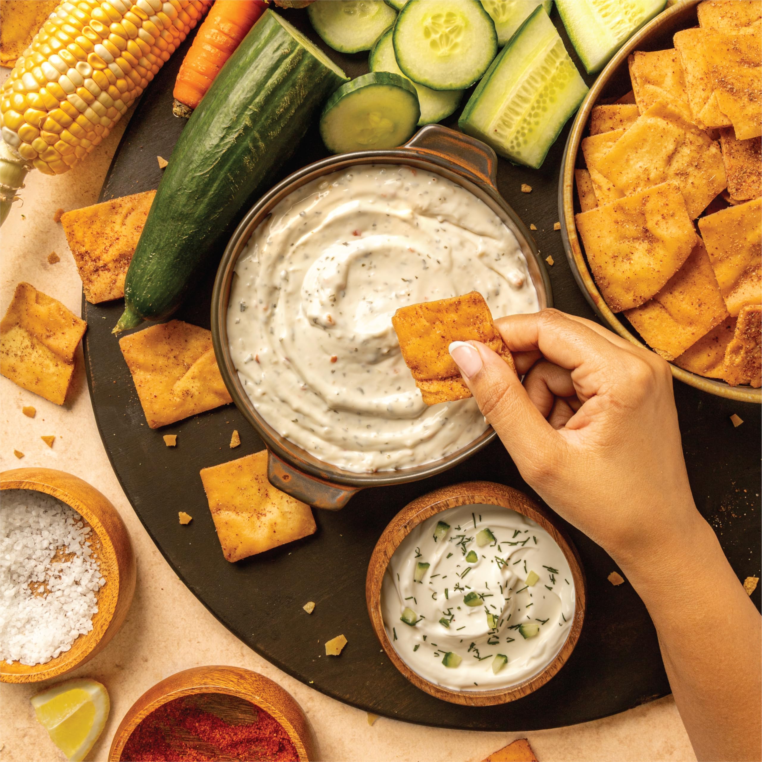 Cedar Valley crisp double-layer texture showing flaky crunch