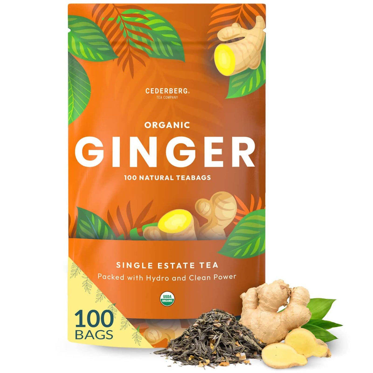 Cederberg Tea Company front packaging showing pouch and product benefit freshness