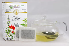 Celebration Herbals loose leaf detail with visible leaves and blossoms for fresh aroma