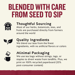 Celestial Seasonings cup of hot cinnamon apple tea providing comforting warmth