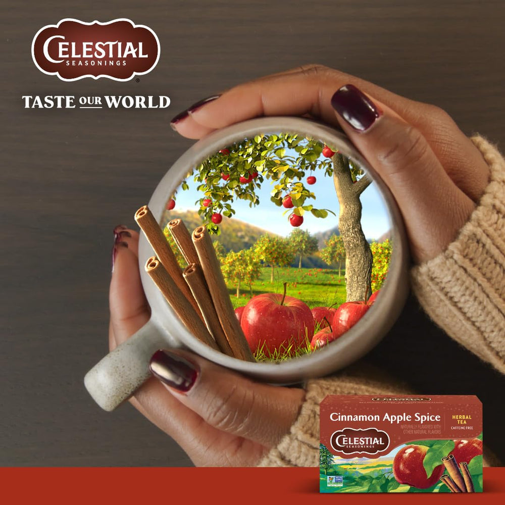 Celestial Seasonings six-pack box size comparison for pantry stocking