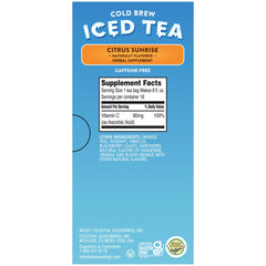 Celestial Seasonings tea granules close-up showing quick-dissolve texture