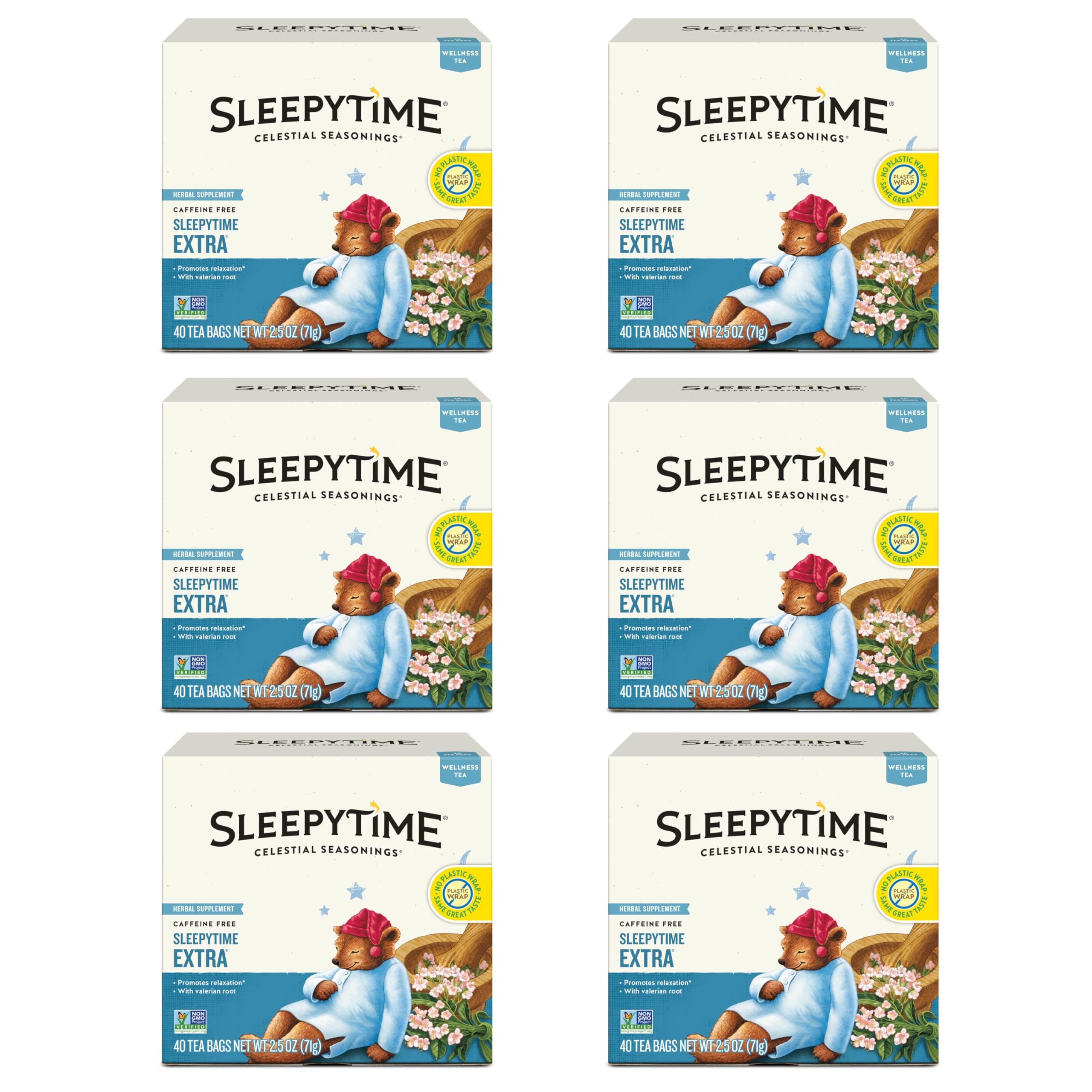 Celestial Seasonings front box showing product name and pack size for quick identification