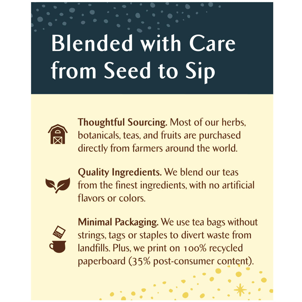 Celestial Seasonings loose ingredients orange peel and hibiscus highlighting natural flavor