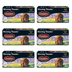 Celestial Seasonings front box showing branding and bold blend benefits