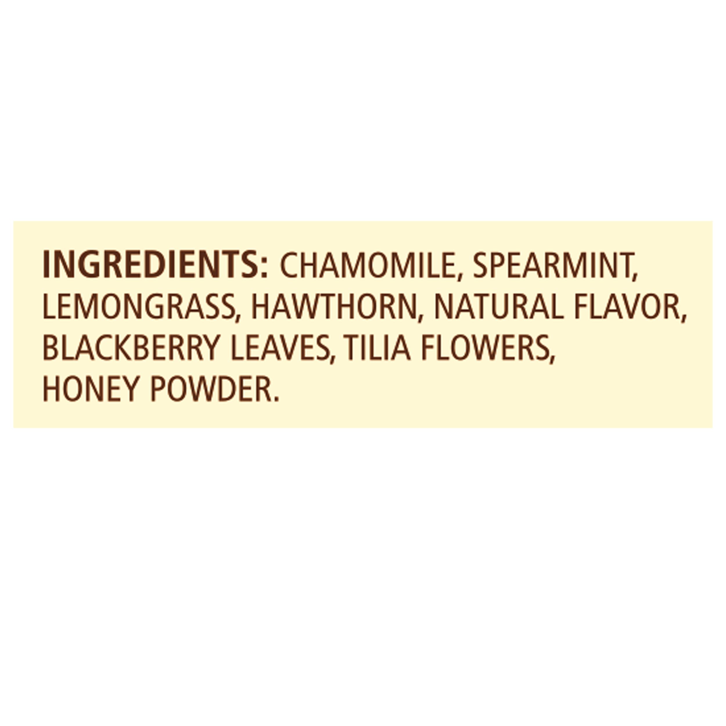 Recycled paperboard print on Celestial Seasonings box, showing eco-friendly packaging