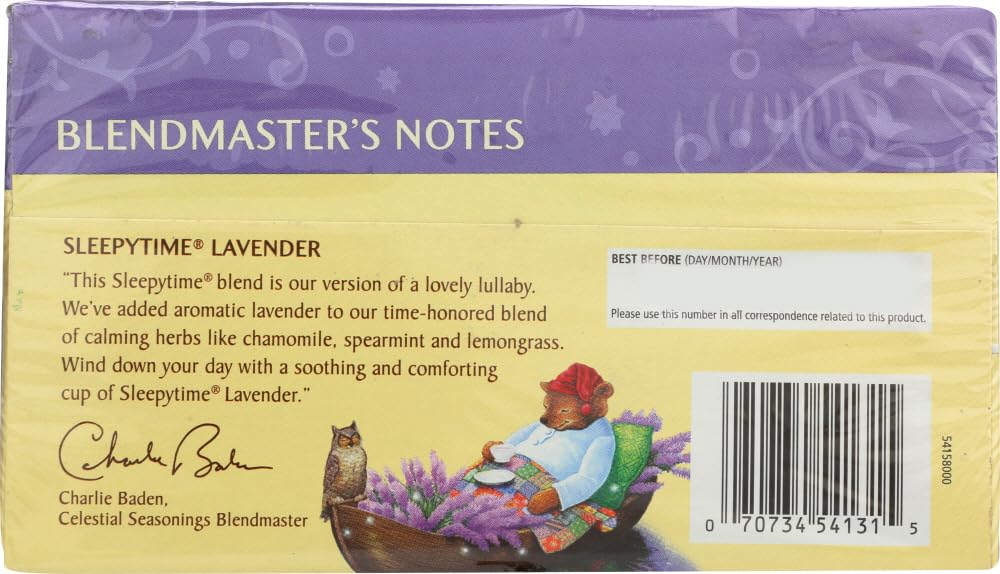 Celestial Seasonings tea steeping in a cup with visible color and relaxing benefit
